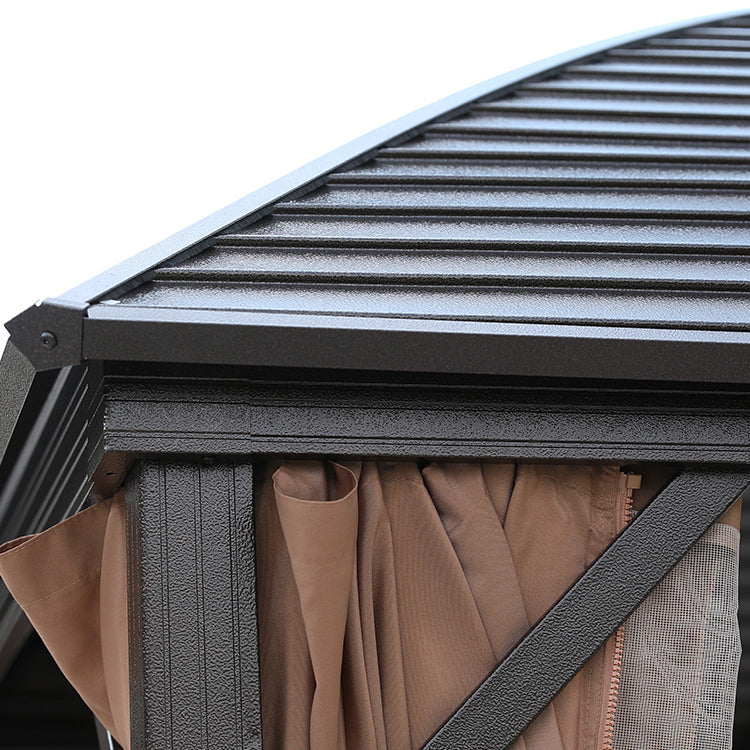 Modern Aluminium Gazebo 3×4m – with Curtains & Mosquito Net