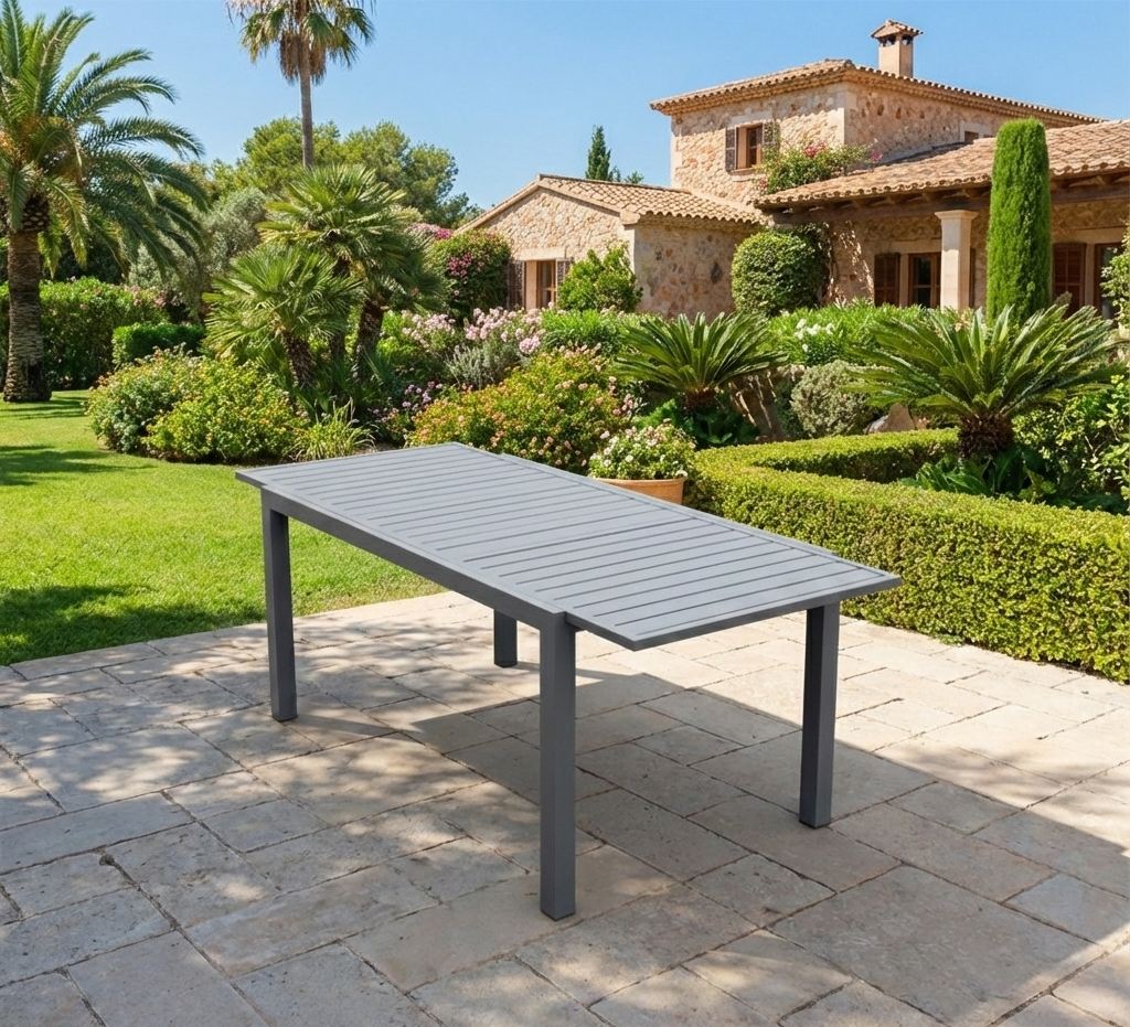Expandable Outdoor Aluminum Dining Table