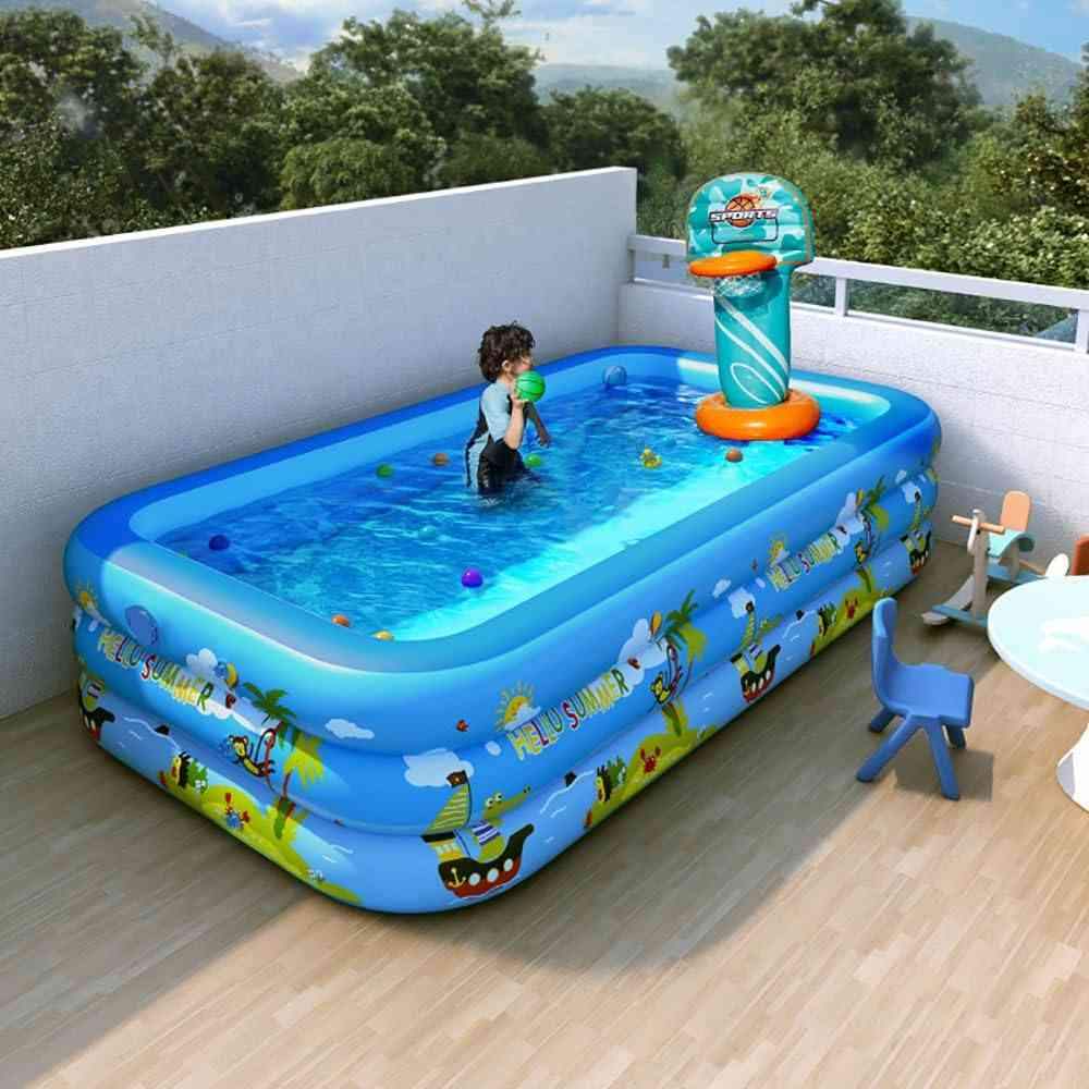 Autoysur Small Inflatable Pool 180cm - Compact Kids Pool 3-Layer - The Outdoor Furniture Market 