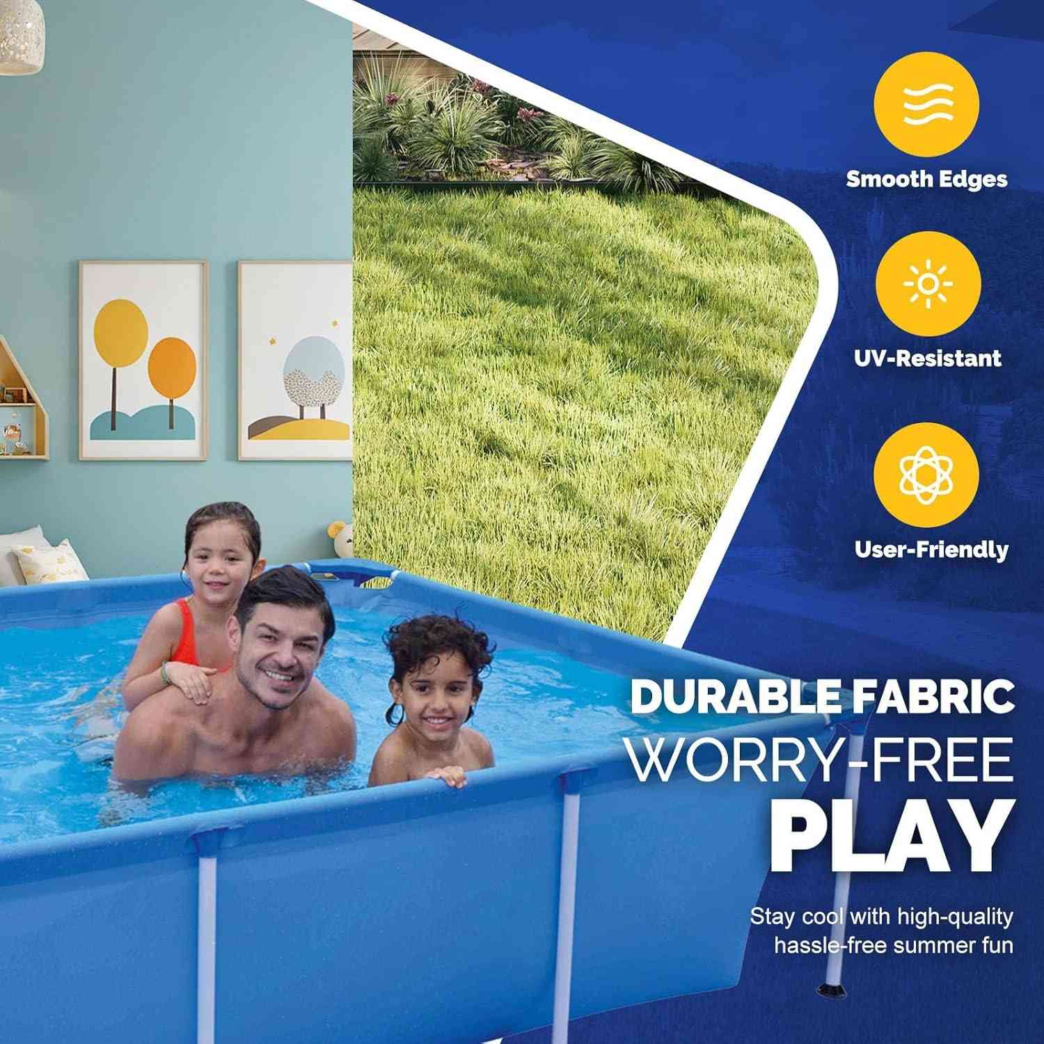 Autoysur Extra Large Inflatable Pool 390cm - Premium Family Pool with Pump & Slide - The Outdoor Furniture Market 