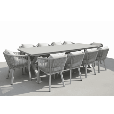 Aluminium Outdoor Dining Set with Cushions | 6, 8 or 10 Seats