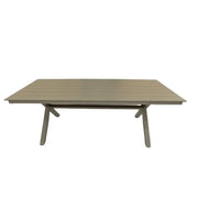Modern Outdoor Garden Aluminum & WPC Rectangle Dining Table