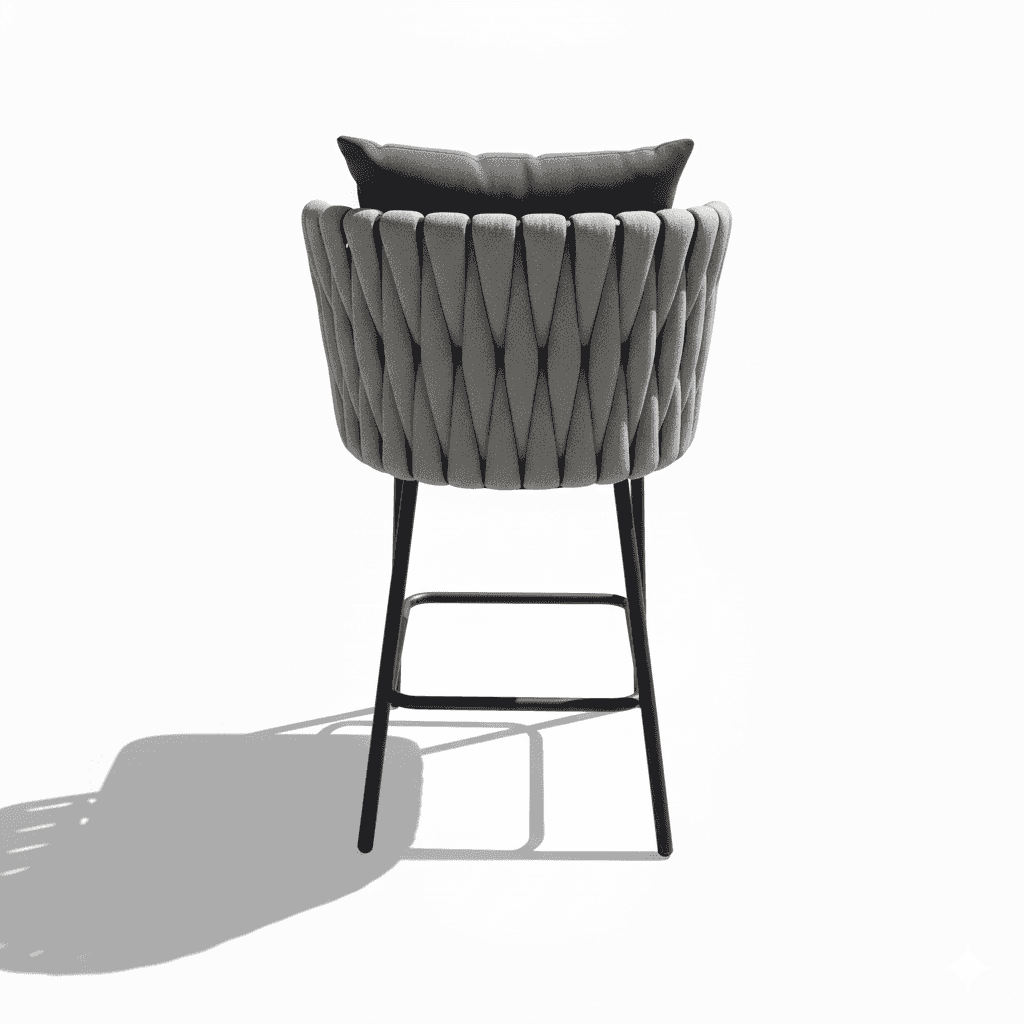 Modern outdoor bar chair by The Outdoor Furniture Market with sleek design and sturdy frame, ideal for patio or outdoor bar area.