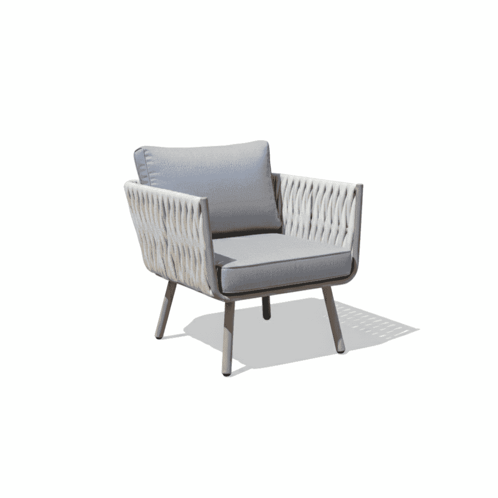 Modern outdoor lounge set with patio sofa and stylish coffee table from The Outdoor Furniture Market, ideal for patio relaxation.