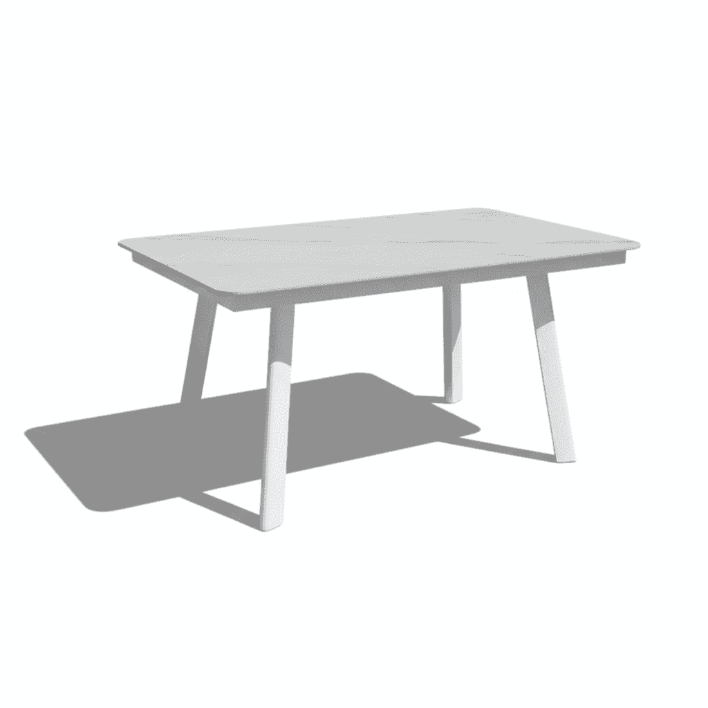 Outdoor aluminium dining set with six seats and waterproof cushions from The Outdoor Furniture Market, shown with a glass tabletop.