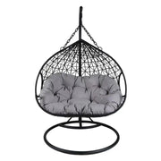Outdoor Comfortable Swing Chair Nordic Home Balcony Hanging Basket Wicker Chair Swing for Terrace Balcony Garden