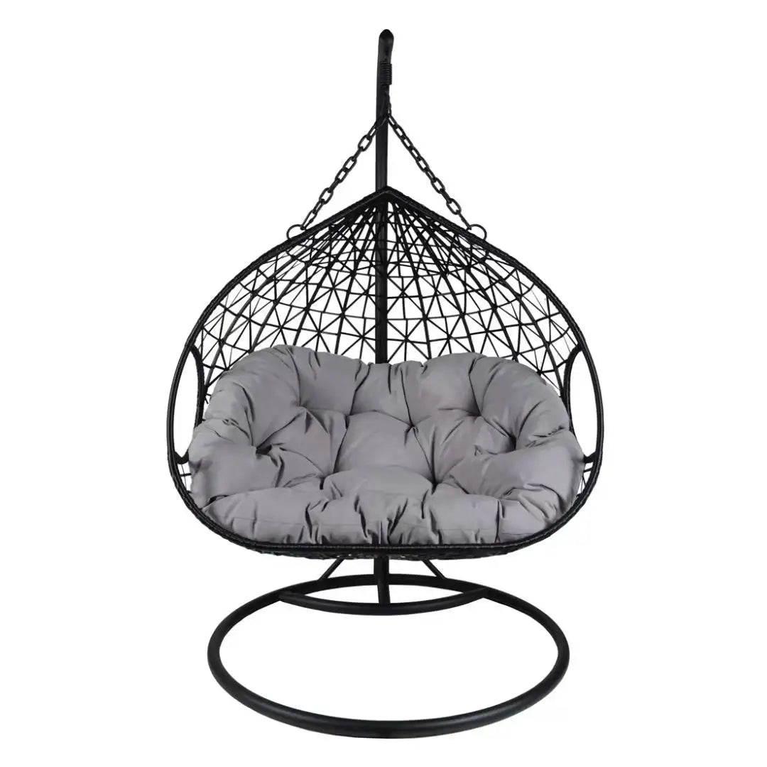 Outdoor Comfortable Swing Chair Nordic Home Balcony Hanging Basket Wicker Chair Swing for Terrace Balcony Garden