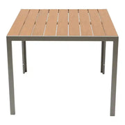 Aluminum PVC outdoor dining table from The Outdoor Furniture Market, perfect for patio and outdoor dining setups.