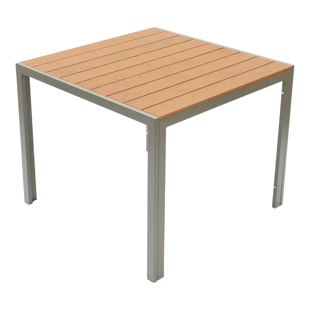 Outdoor aluminum PVC patio dining table from The Outdoor Furniture Market, ideal for outdoor dining and patio setup