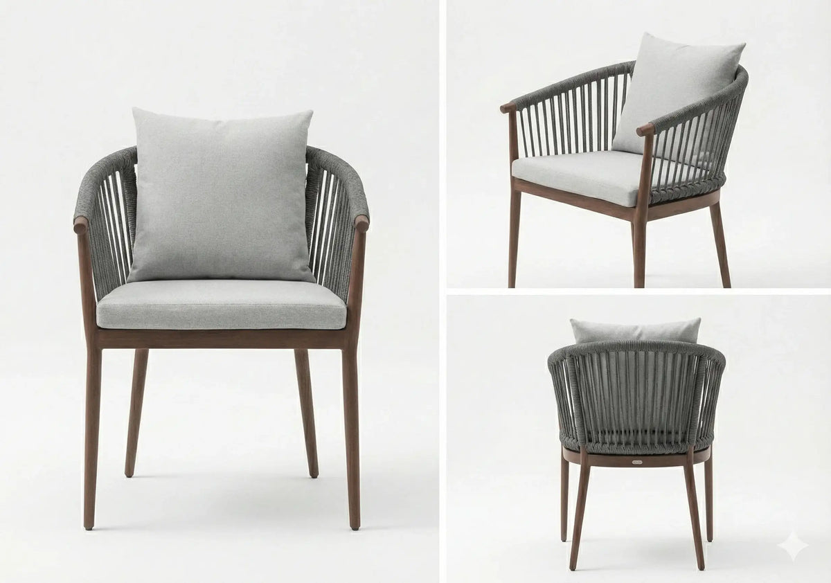Patio Aluminium Chair With Cushion - The Outdoor Furniture Market