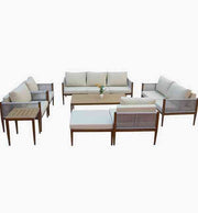 Premium 8-Seater Outdoor Garden Sofa Set, All-Weather Comfort