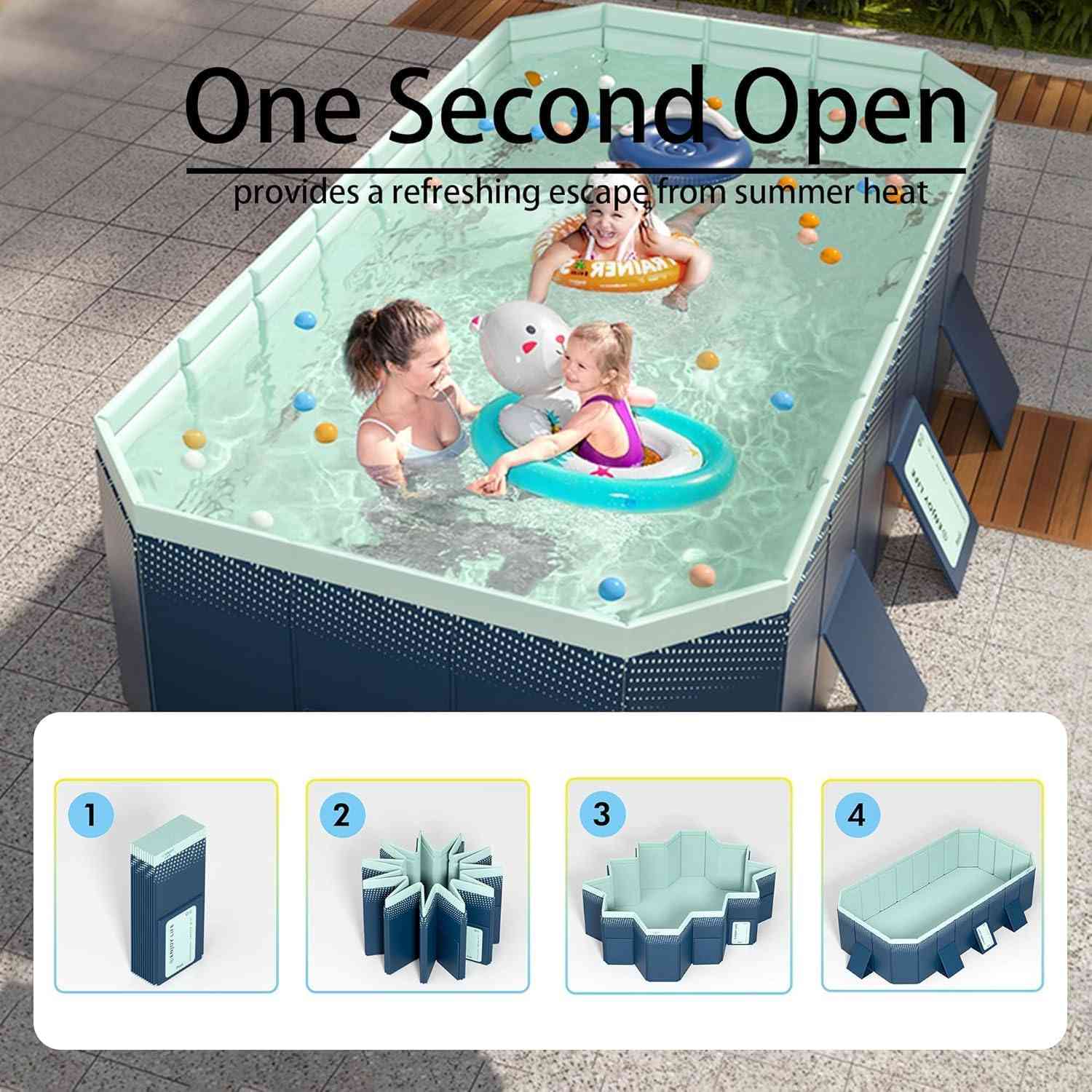 Premium Inflatable Pool 300cm - Quality Family Pool with Pump - The Outdoor Furniture Market 