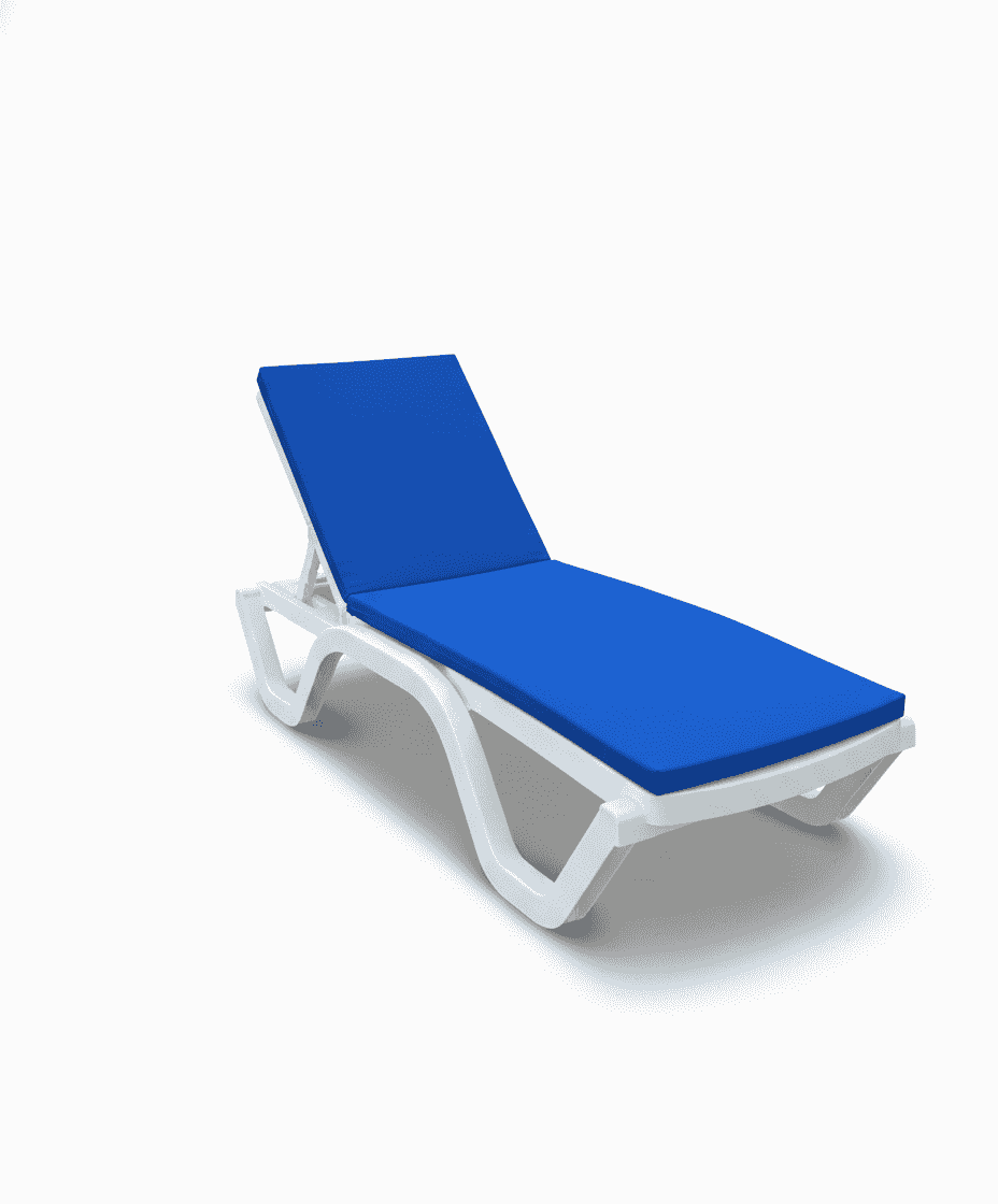 Premium outdoor sunbed by The Outdoor Furniture Market with adjustable backrest, waterproof, UV-resistant for relaxing outdoor use.