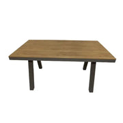 Sleek Aluminium & WPC Rectangle Shape Outdoor Dining Table