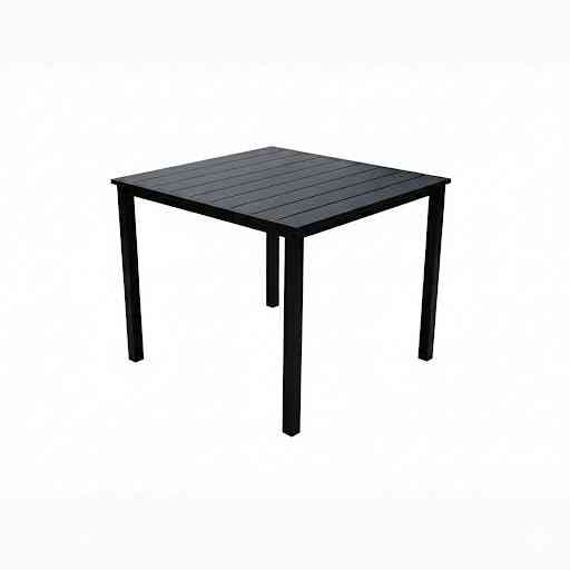 Stylish outdoor dining set from The Outdoor Furniture Market with a table and chairs for balcony or backyard use.