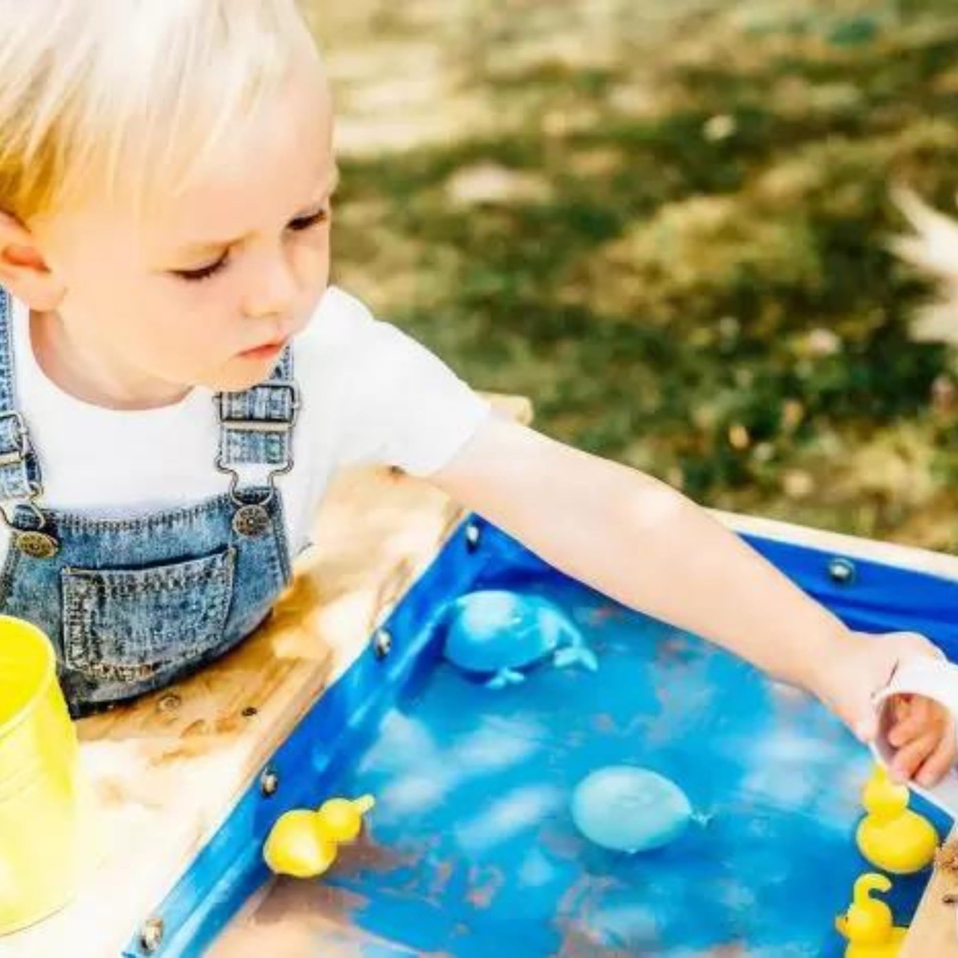 Surfside 3-in-1 Sand & Water Table with Parasol - Wooden Outdoor Play - The Outdoor Furniture Market 
