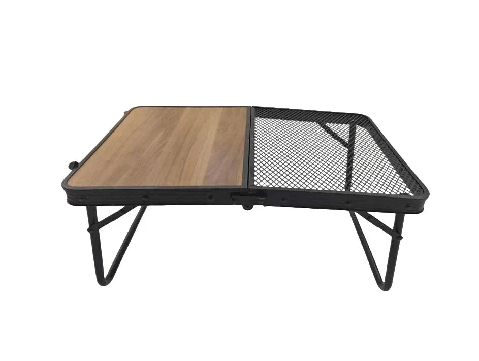 Portable folding camping table by Casa Fiora with a carry handle, ideal for outdoor use and compact storage.