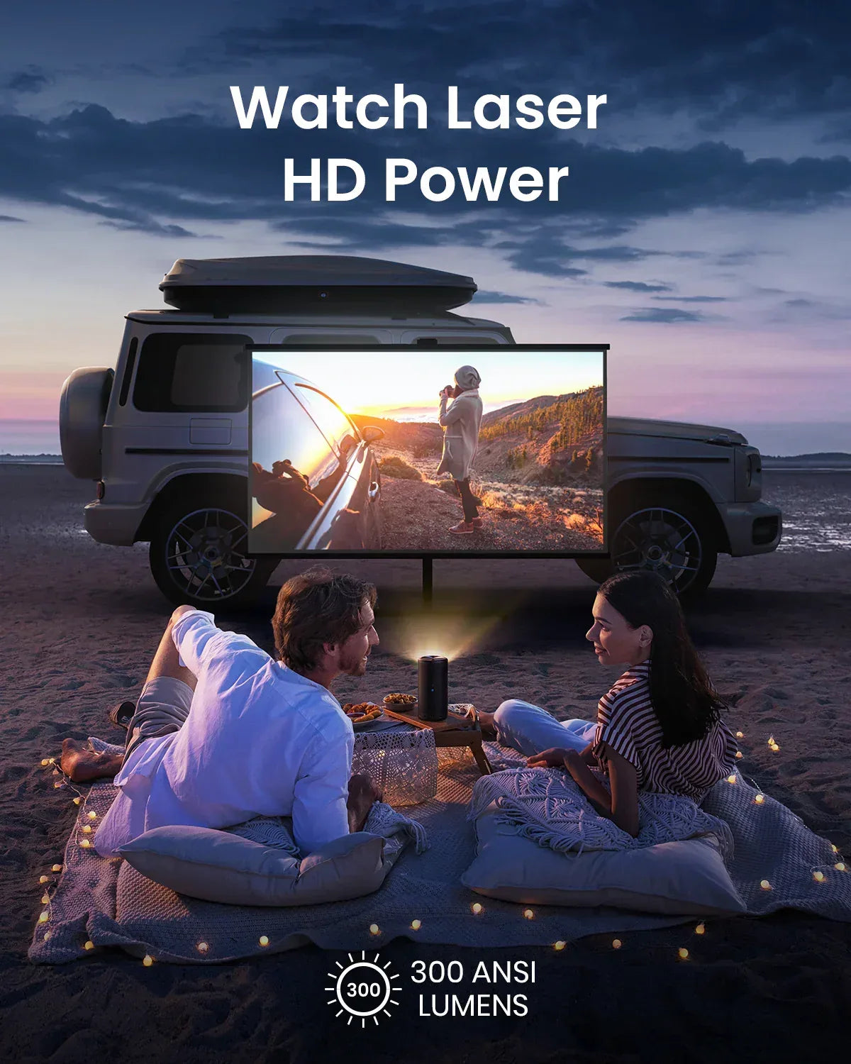 Capsule 3 Laser Portable Projector — Outdoor Smart Cinema | UAE - The Outdoor Furniture Market 