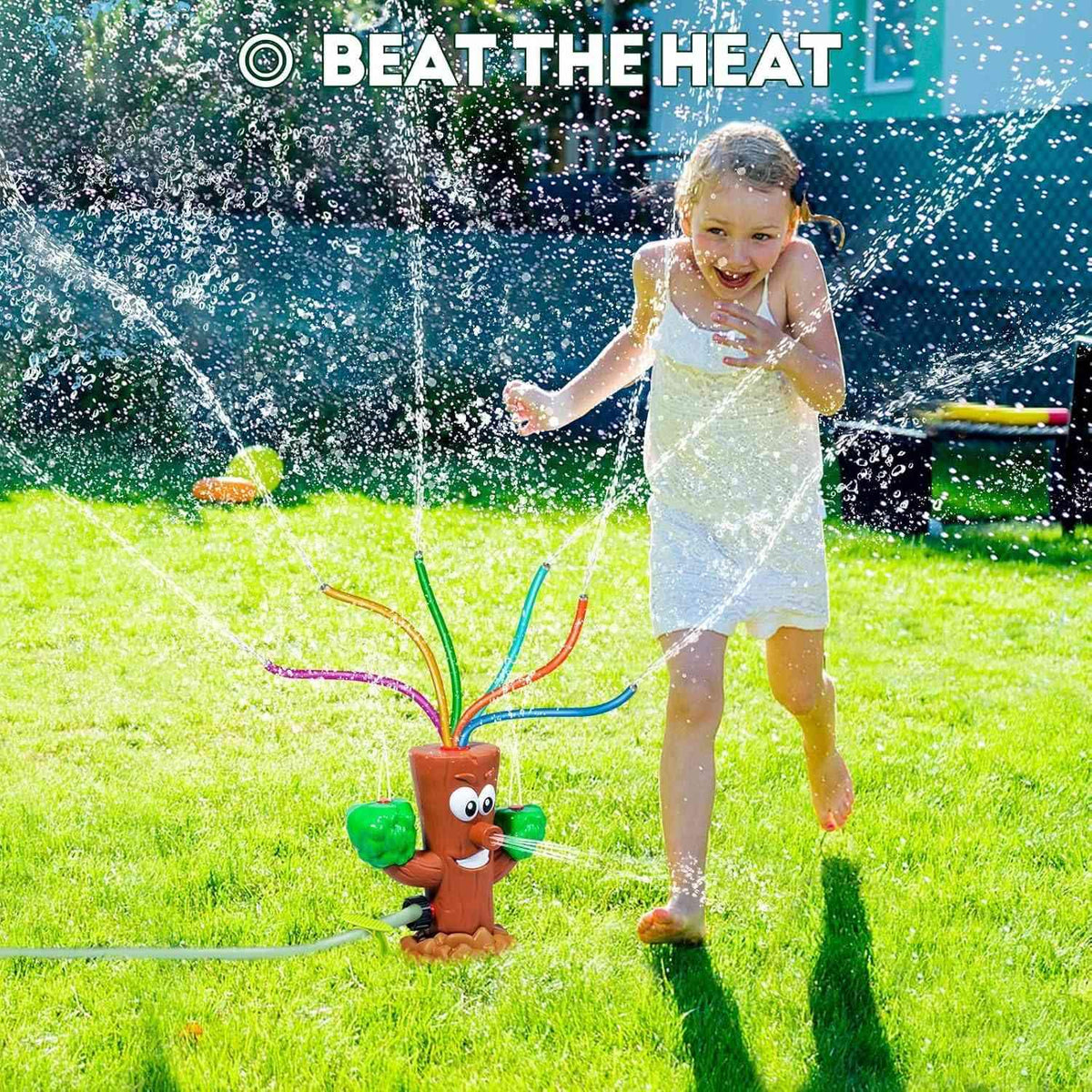 KASTWAVE Water Sprinkler for Kids, Summer Outside Toys Backyard Games with 6 Wiggle Tubes, Summer Sprinkler Toy for Lawn Backyard Outside Water Game for 3 4 5 6 7 8 Year Old Boys Girls Gift