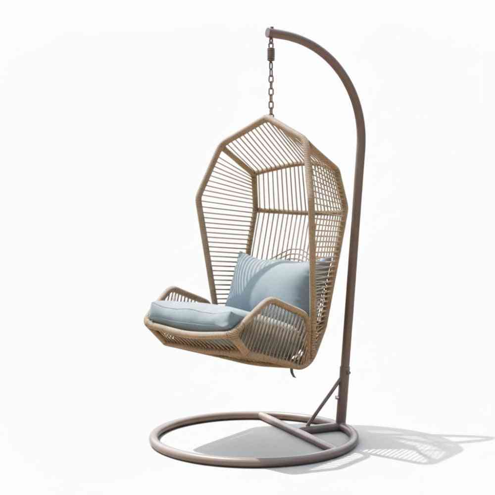 Outdoor Garden Swing Chair by The Outdoor Furniture Market, featuring a cozy, woven design with sturdy frame and comfortable seating.