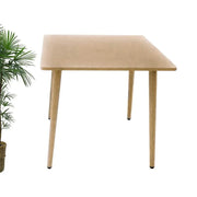 Aluminum Dining Table - Light Brown - The Outdoor Furniture Market 