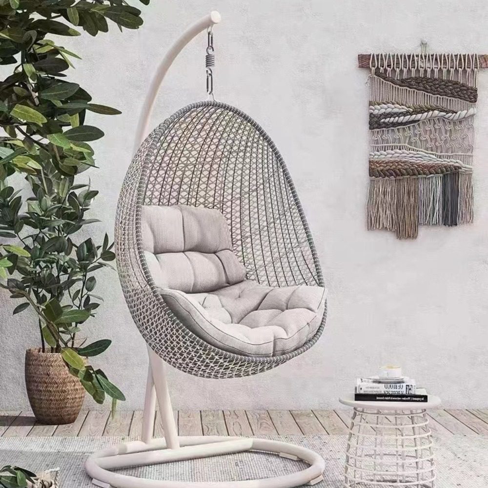 Rattan Hanging Chair - Grey