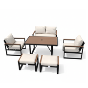 Modern 6-Piece Outdoor Conversation Set