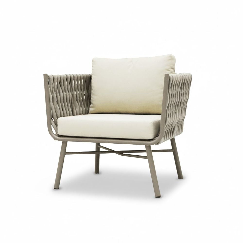 7-Seater Aura Outdoor Sofa Set with Table | 3+2+1+1 Seating