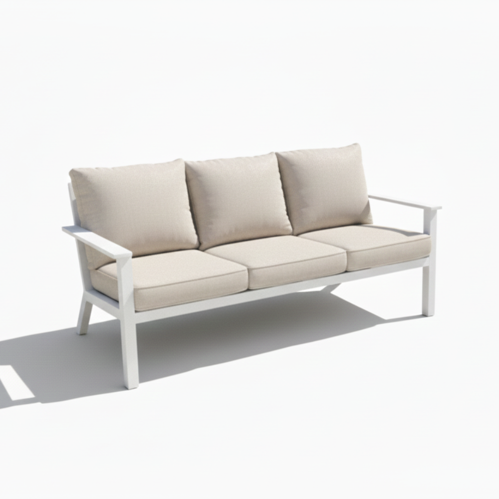 Modern 5-Piece Aluminum Outdoor Sofa Set – Weather-Resistant &amp; Waterproof Cushions