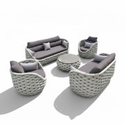 7-Seater Graden Outdoor Sofa Set with Table| 3+2+1+1 Seating