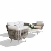 5-Seater Aura Outdoor Sofa Set with Table | 3+1+1 Seating