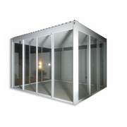 Pure Glass Pergola With Sliding Doors (3x4m)