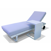 CasaFiora AzureLuxe™ aluminum sun lounger in white with integrated side table, perfect for outdoor relaxation.