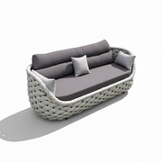 Three-seater Draden outdoor sofa set by The Outdoor Furniture Market, featuring comfortable cushions and stylish outdoor design.
