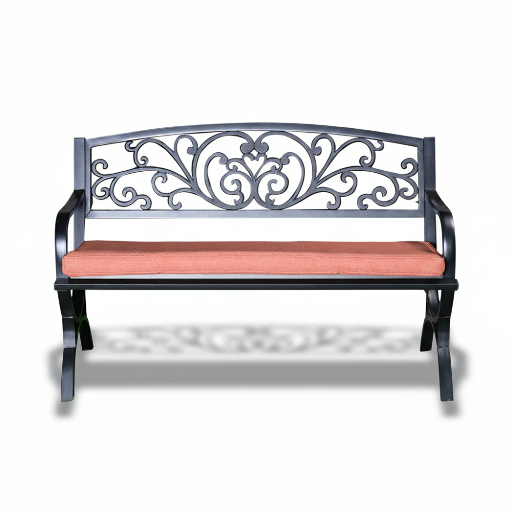 Black Steel Bench