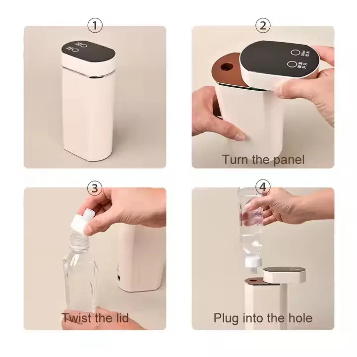 Casa Fiora portable instant hot water dispenser with 5 temperature settings and a sleek design, perfect for outdoor use.