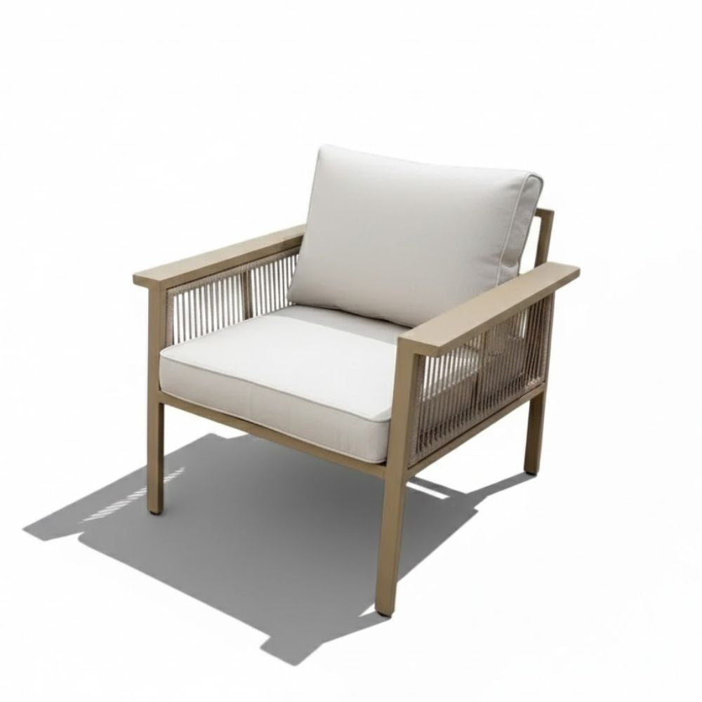 7-Seater Aluminum Outdoor Sofa Set – Khaki