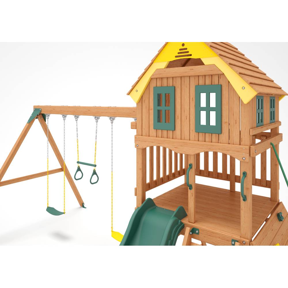 Kiddoro Sunny Sling outdoor kids swing set with a colorful sling seat and sturdy frame for outdoor play and fun.