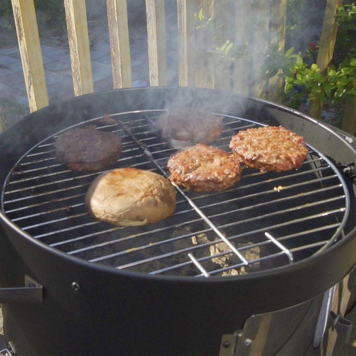 Realcook 17-Inch Vertical Charcoal Smoker | 453 sq in | Multi-Function BBQ