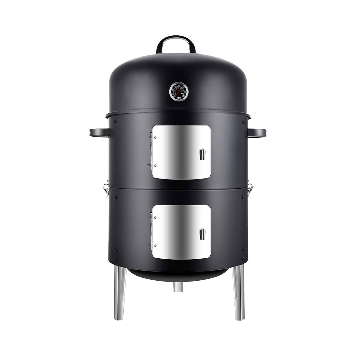 Realcook 17-Inch Vertical Charcoal Smoker | 453 sq in | Multi-Function BBQ