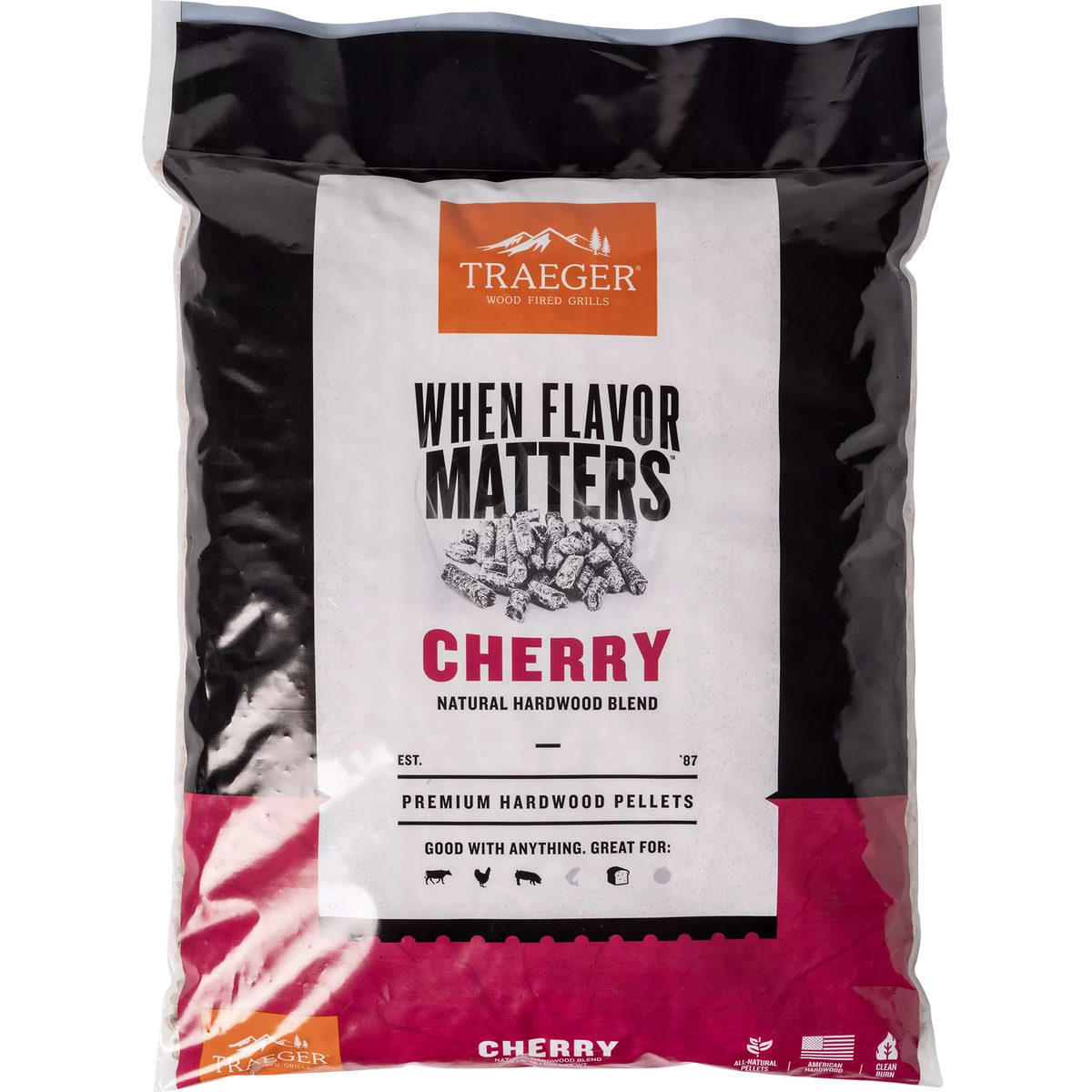 Traeger Wood Pellets | 9kg | Hickory, Mesquite, Apple, Pecan, Cherry & Signature Blend