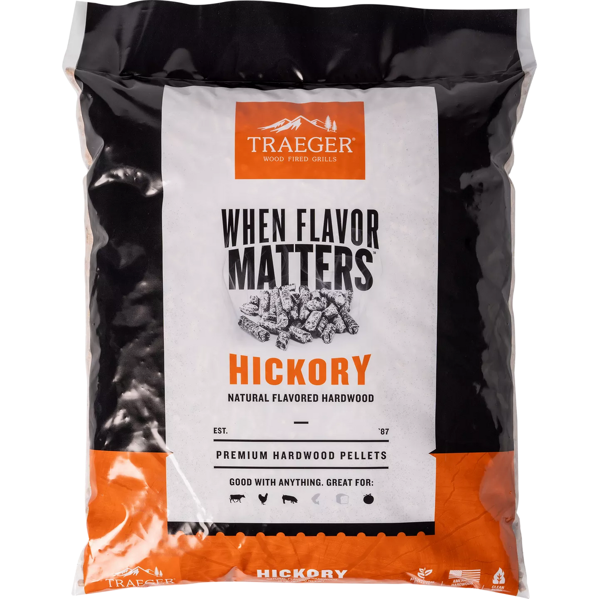 Traeger Wood Pellets | 9kg | Hickory, Mesquite, Apple, Pecan, Cherry & Signature Blend