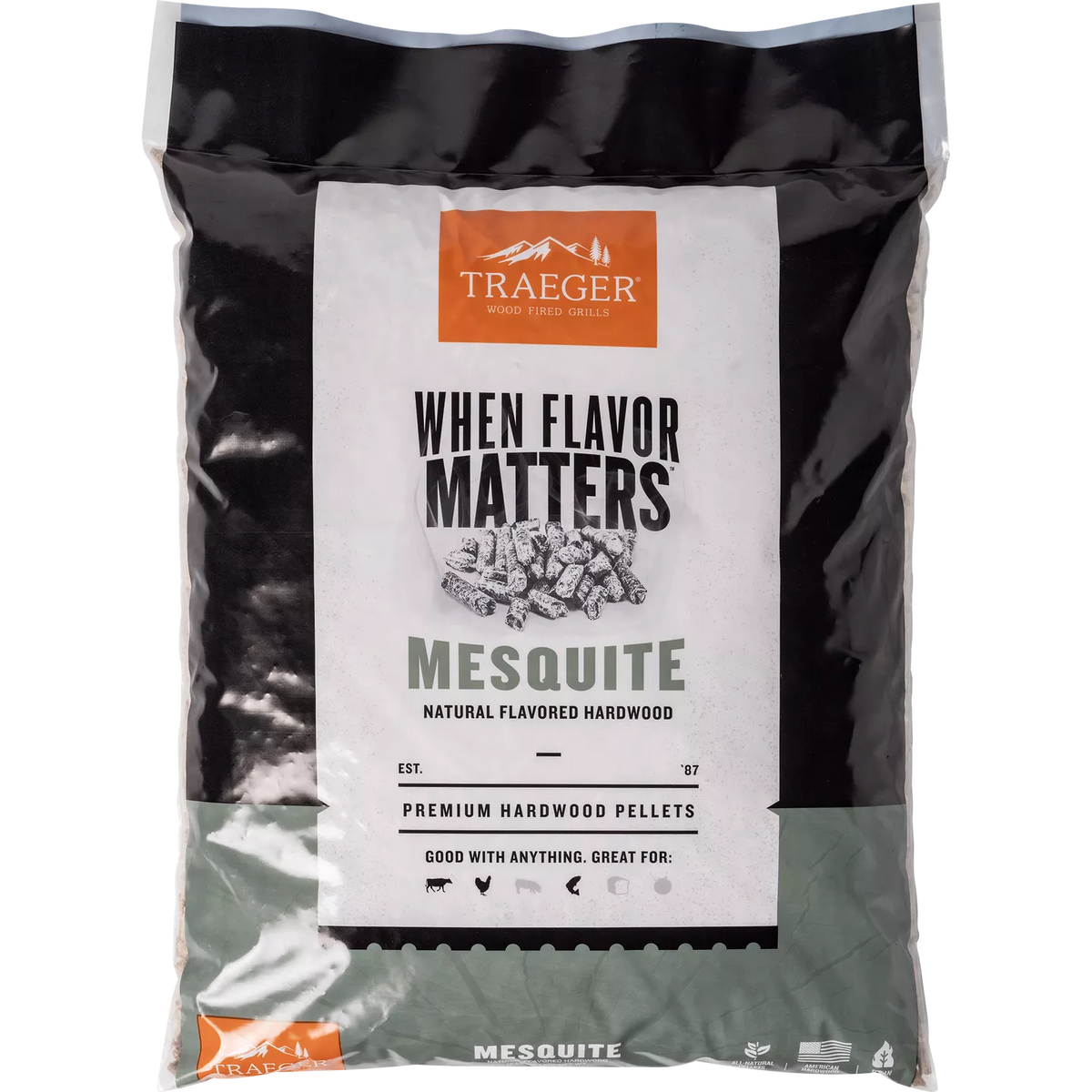 Traeger Wood Pellets | 9kg | Hickory, Mesquite, Apple, Pecan, Cherry & Signature Blend
