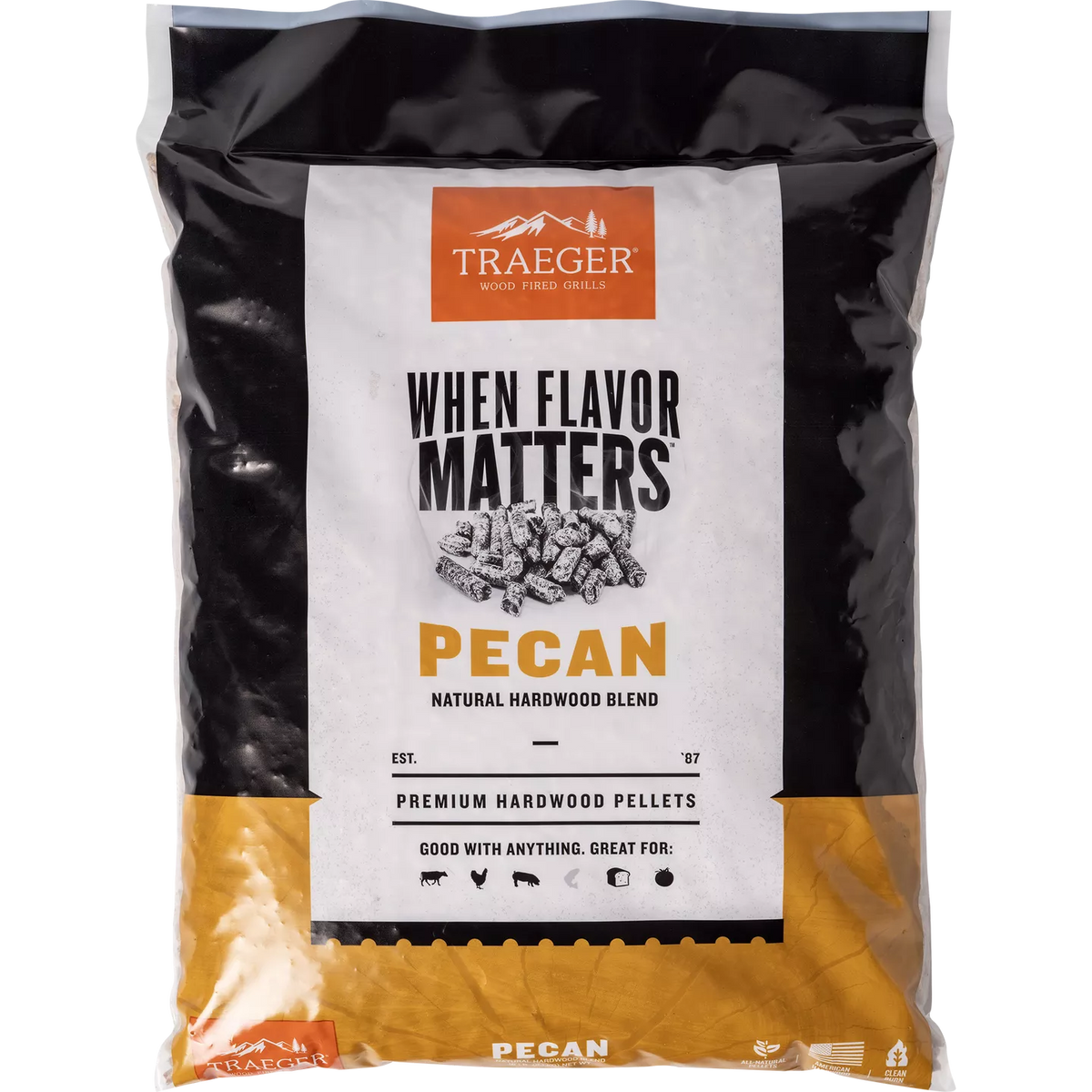 Traeger Wood Pellets | 9kg | Hickory, Mesquite, Apple, Pecan, Cherry & Signature Blend