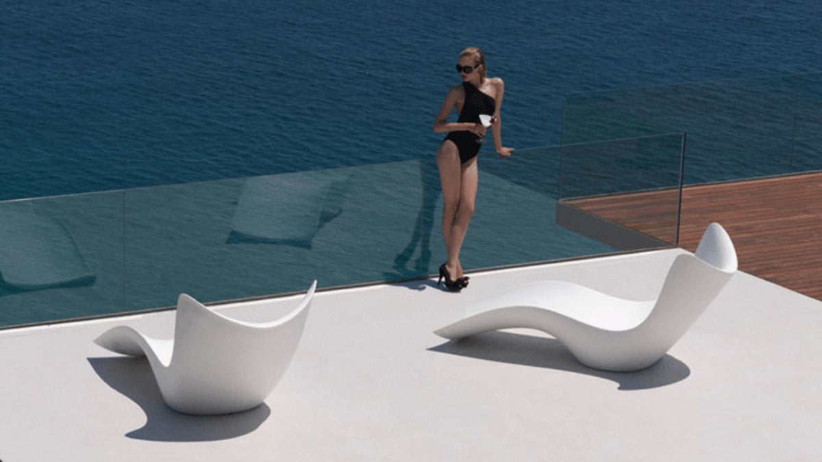 In-Pool Sun Lounger | HDPE Tanning Ledge Chair | Waterproof & UV-Resistant
