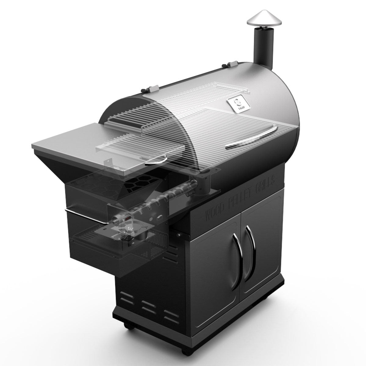 ZGRILLS Wood Pellet BBQ Grill with Cover | Digital Controller | 10.7 kg Hopper